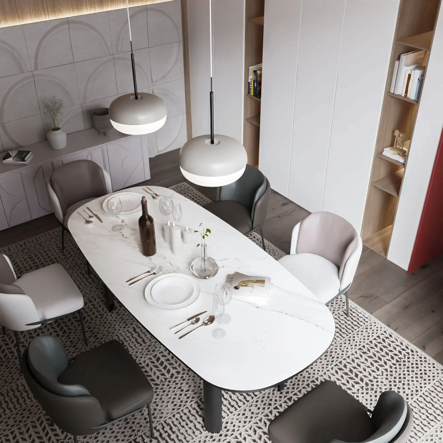 Lamar Poselen Calacatta Borghini