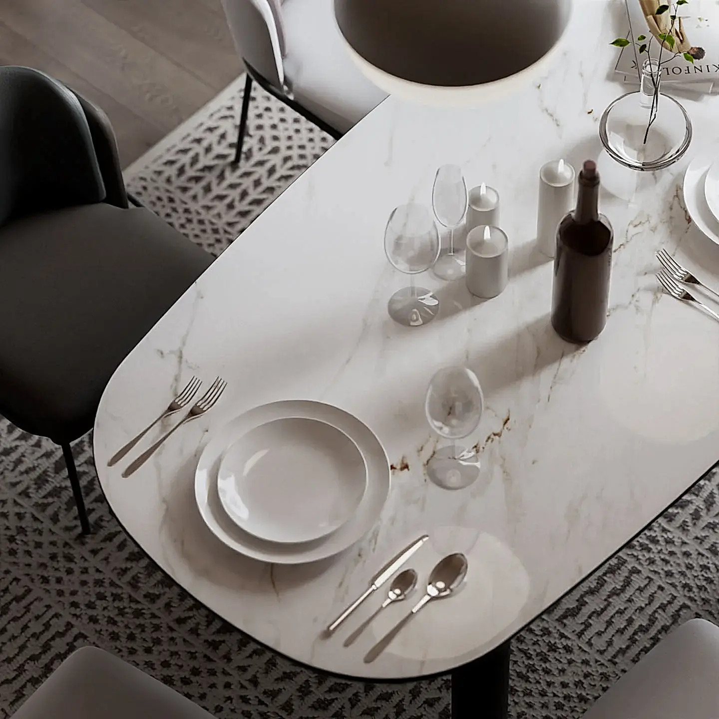 Lamar Poselen Calacatta Borghini