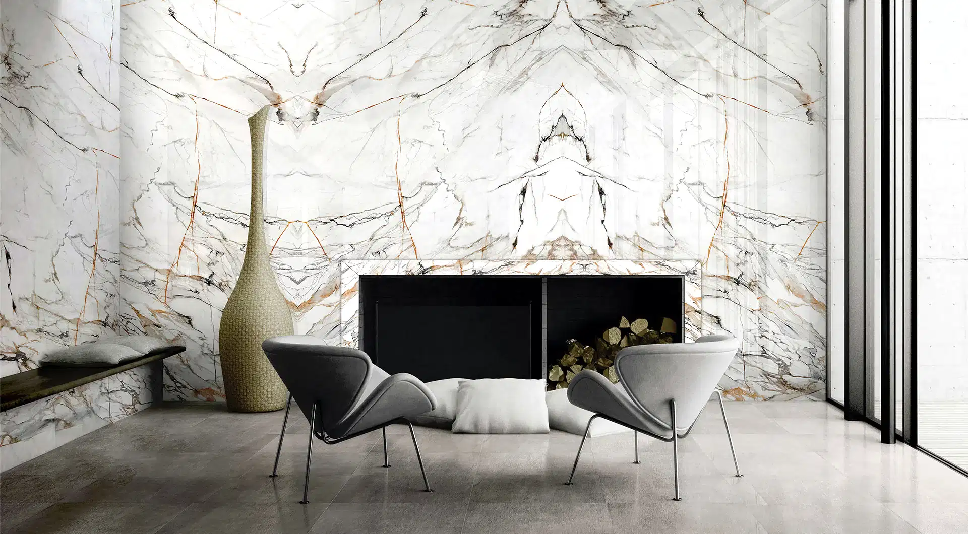 Lamar Poselen Calacatta Luxary gold