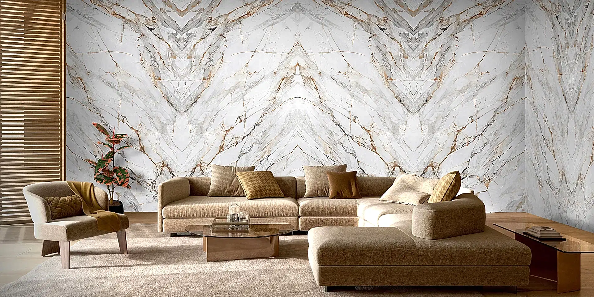 Lamar Poselen Calacatta Luxary gold