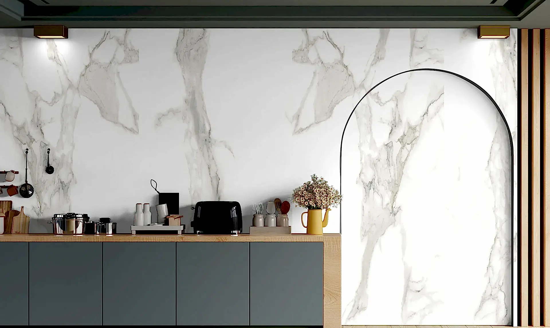 Lamar Poselen Collarado White