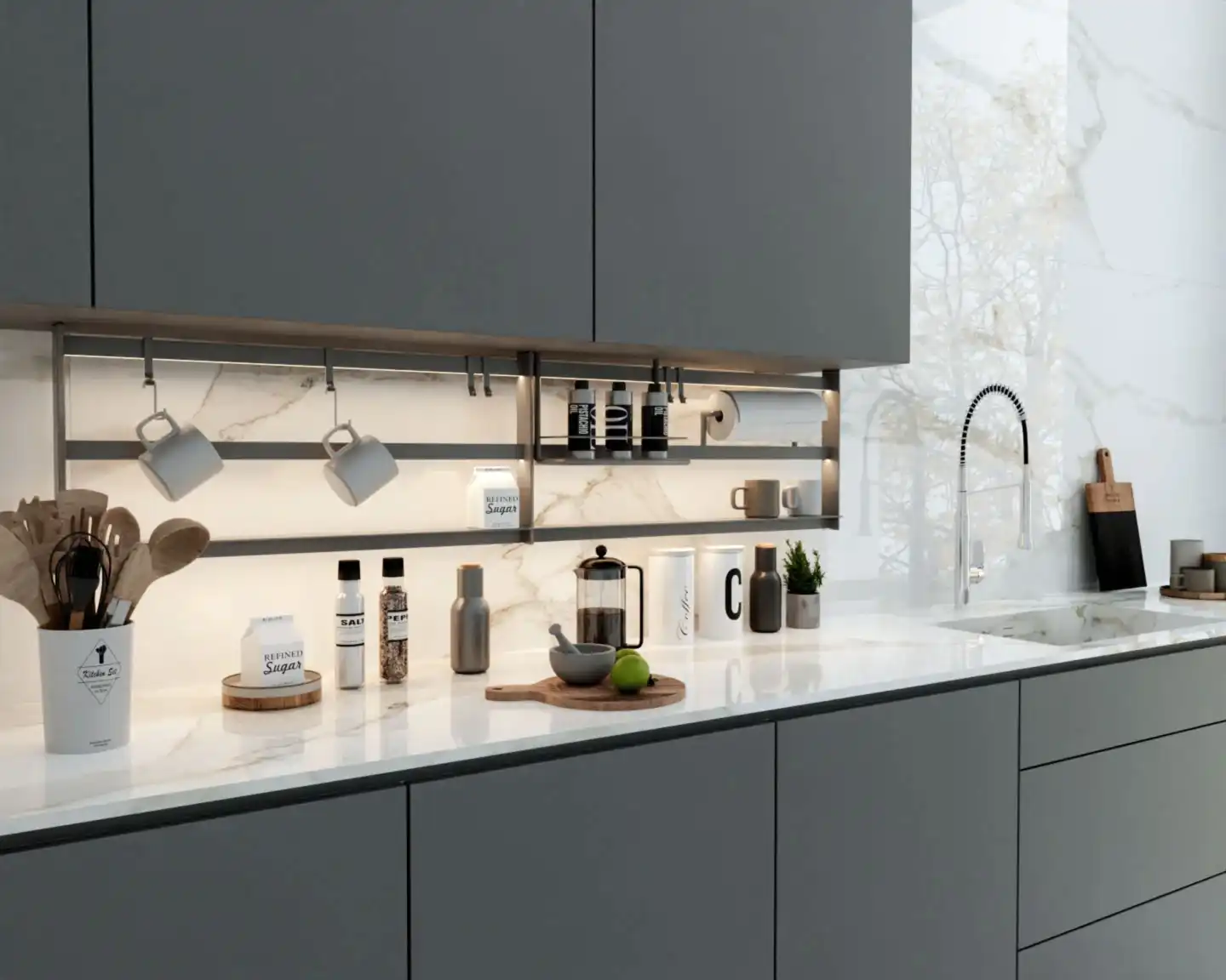 Lamar Poselen Collarado White