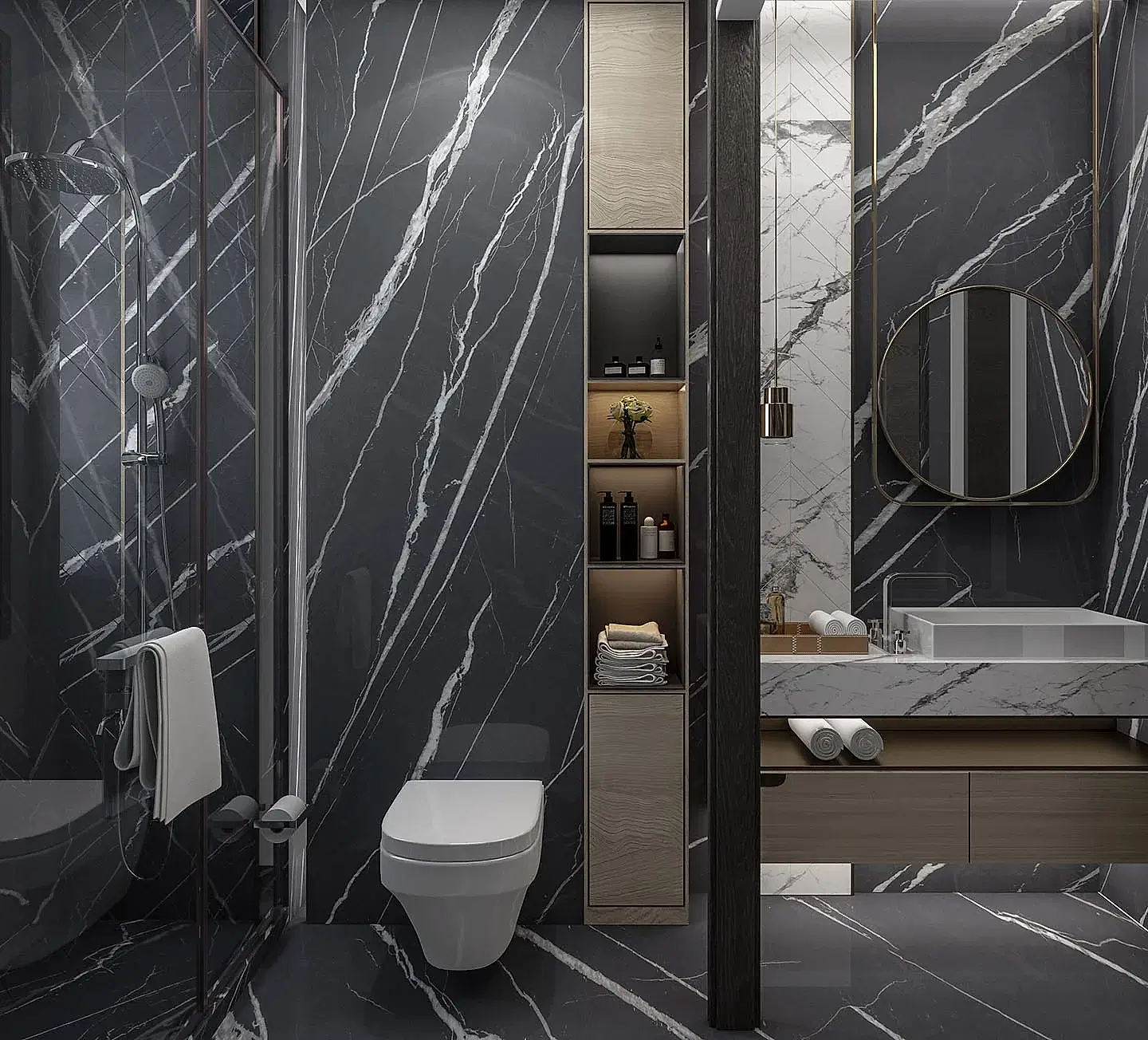 Lamar Poselen Marquina Venato