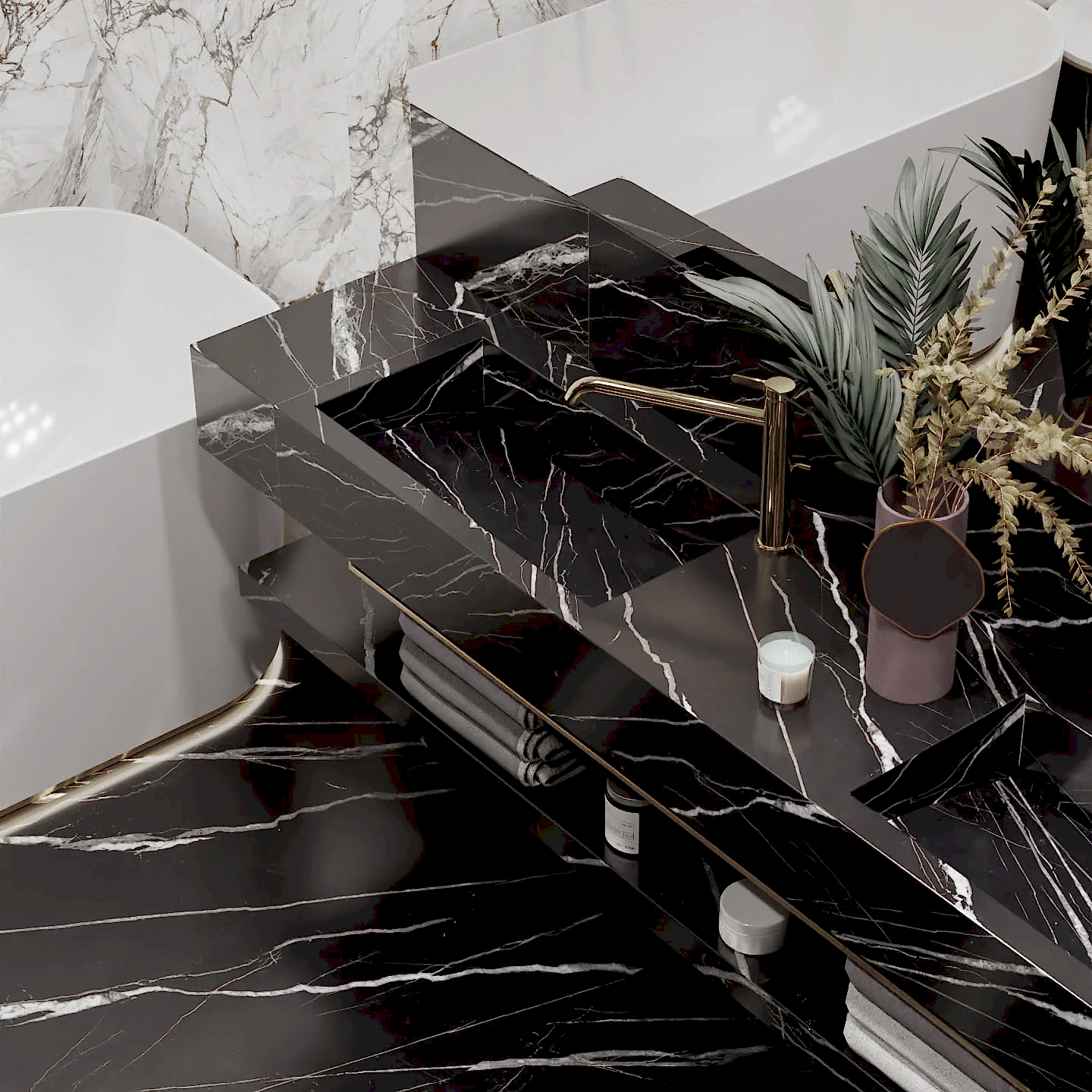 Lamar Poselen Marquina Venato