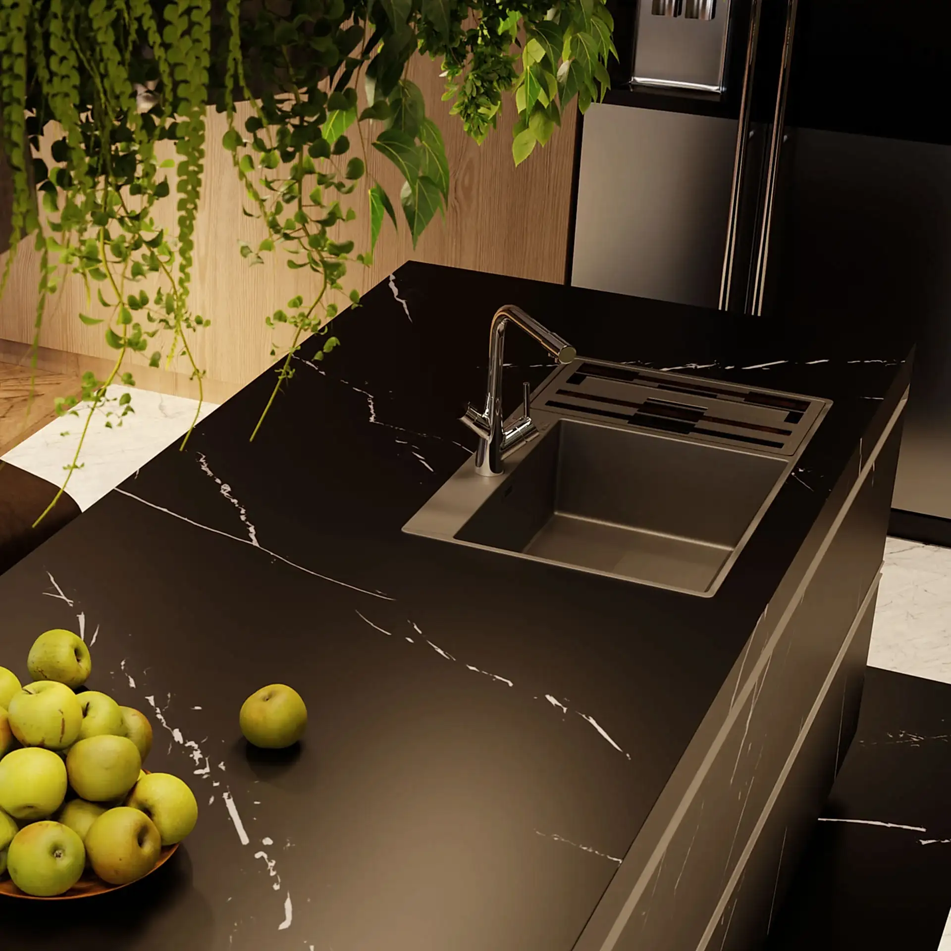 Lamar Poselen Nero Marquina