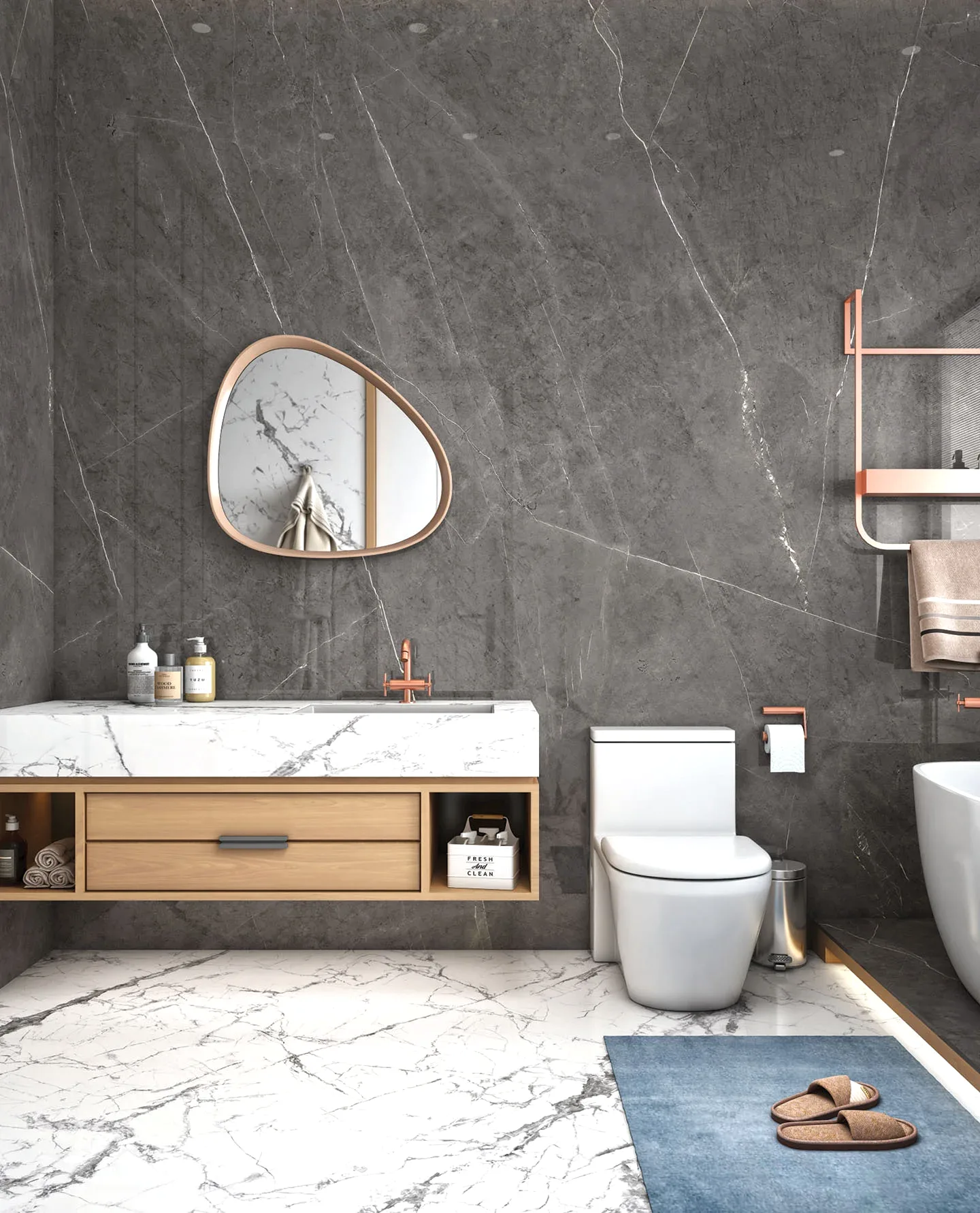 Lamar Poselen Pietra Grey