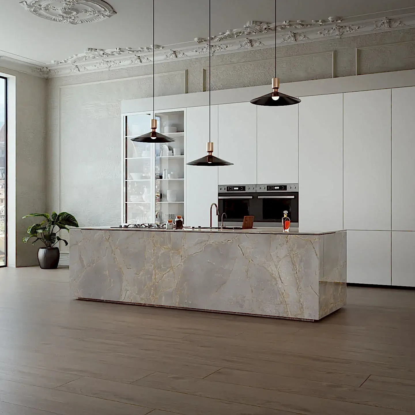 Lamar Poselen Versace Gold