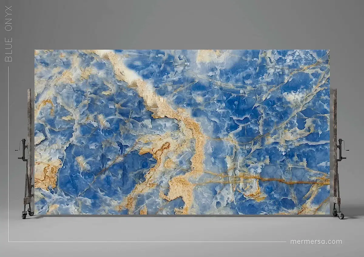 Blue Onyx Mermer