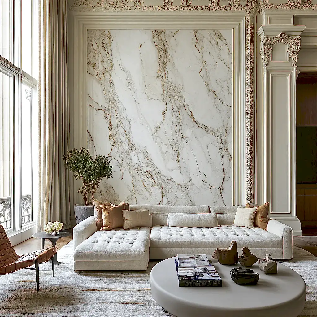 calacatta mermer duvar kaplama