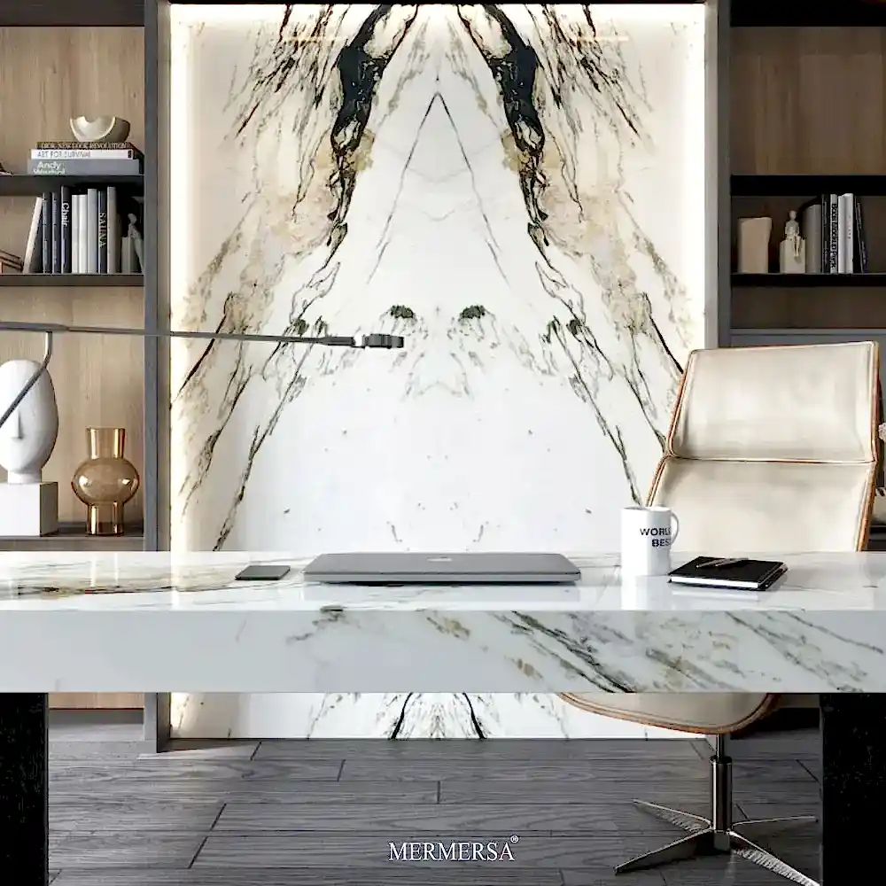 mermer duvar bookmatch