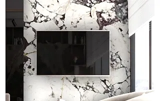 marblethin ince mermer tv panosu