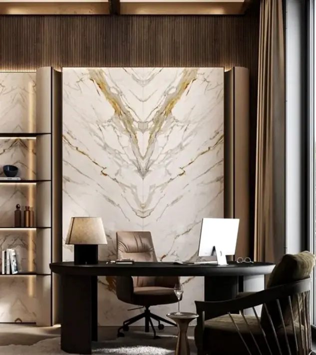 Mermer Bookmatch Duvar 1