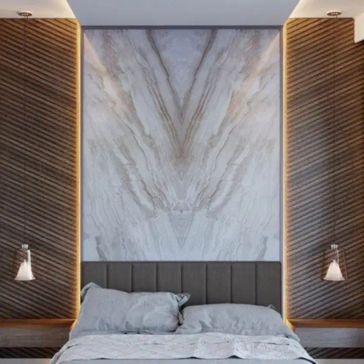 Mermer Daire Yatak Basligi