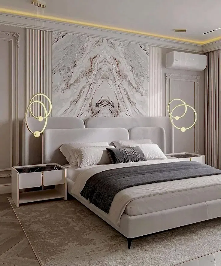 Mermer Daire Yatak Odasi